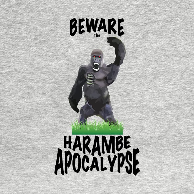 Harambe Apocalypse - Zombie Gorilla by SnarkSharks